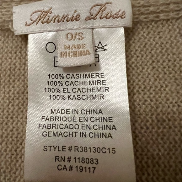 Designer Minnie Rose Cashmere shawl - Picture 1 of 4